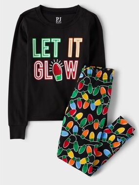 The Children’s Place Kids "Let It Glow" Christmas Pajama Set